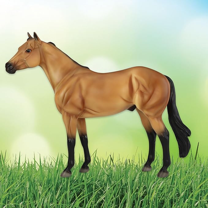 Breyer Horses Traditional Series | The Ideal Series | Buckskin by Orren Mixer | Horse Figurine | 11.5" L X 8.5" H | Model #B-TR-10248