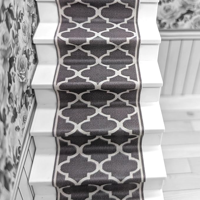 Self-Adhesive Carpet with Real Textile Structure for Dollhouses Scale 1:12 (Quatrefoil Pattern)