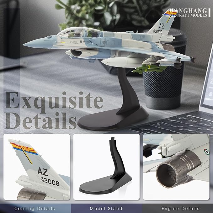 HANGHANG 1/72 Military Model Plane F16F UAE Alloy Fighter Plane Model Airplane for Collection and Gift
