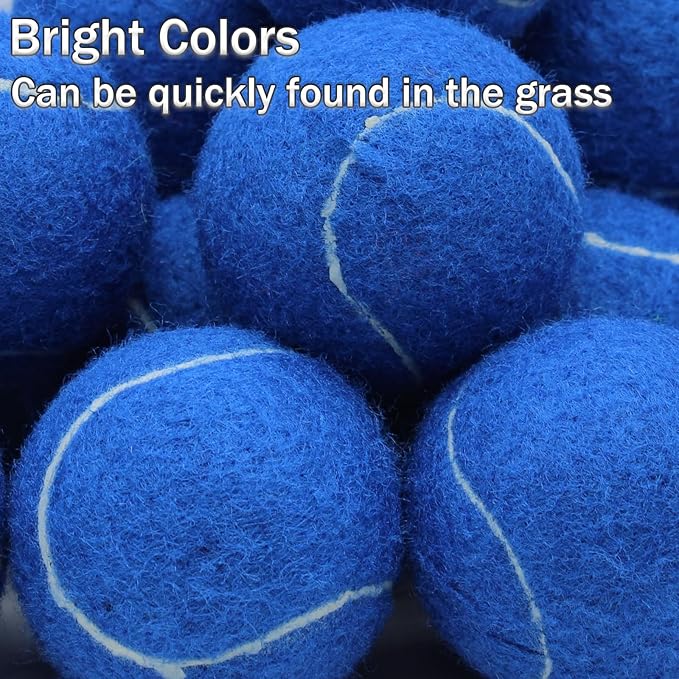 SHYUJAJIE Tennis Balls, 20 Pack Training Tennis Balls,High Elasticity Practice Tennis for Beginner, Exercise Playing Balls for Pet Dog