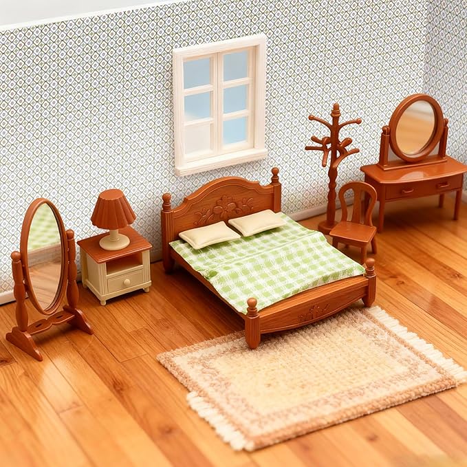6 Rolls Miniature Dollhouse Wallpaper and Flooring Peel and Stick Mini Stone Brick Tile Tape Stickers DIY Self Adhesive Dollhouse Accessories