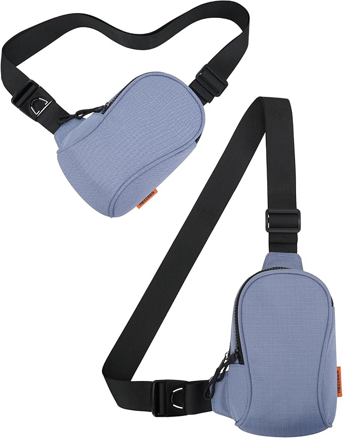 Peicees Sportswear Essentials Small Crossbody Bag for Men Women Mini Sling Bag Travel Running Phone Daypack Cross Body Shoulder Bags, Blue