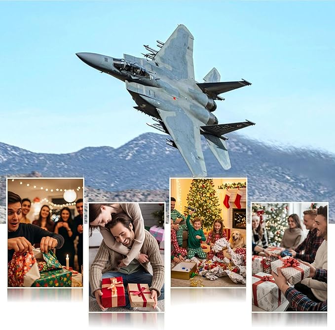F-15A Eagle Die-cast Airplanes-1/100 Scale USAF Fighter Jet AF76-020 Metal Aircraft Model for Collector, Aviation Enthusiast-Premium Collectiable with Display Stand