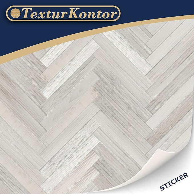 3 Sheets Self-Adhesive Flooring for Dollhouse 1:12 Scale (White Oak Herringbone)