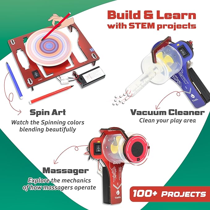 Butterfly EduFields 100+ STEM Toys for Ages 8-13 Boys Girls | STEM Projects kit for Kids 6 7 8 9 10 12 Years | Motor Machines - Robotics & Engineering Toys | Gifts for Smart Kids