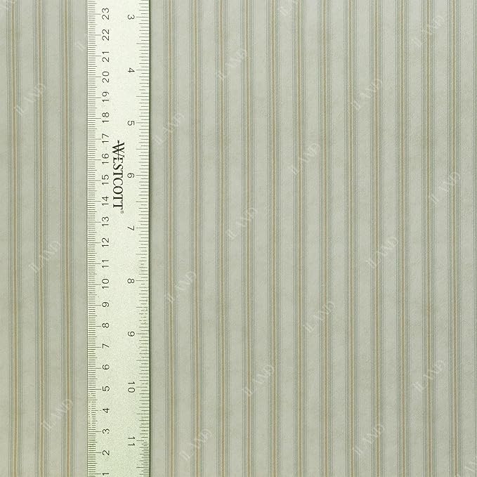 iLAND Originality Dollhouse Wallpaper 39 * 15.7 inch, Dollhouse Accessories on 1:12 Scale or 1:6 Scale (Striped Green-Yellow)