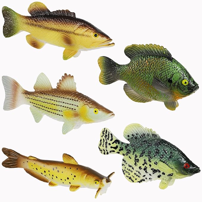 Toy Fish Set American Angler Collection and River Monster Collection (American Angler Collection)