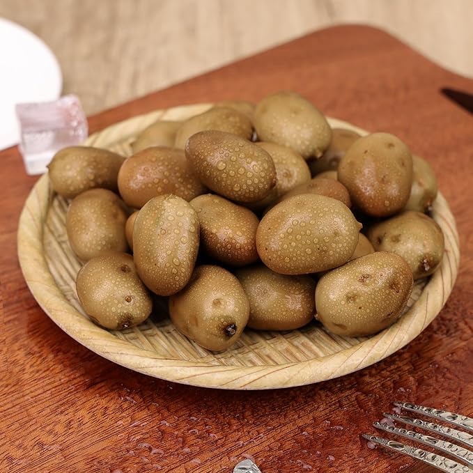 Gresorth 30 PCS Mini Size Artificial Potato Fake Potatoes Realistic Lifelike Vegetable Home Kitchen DIY Decoration Model