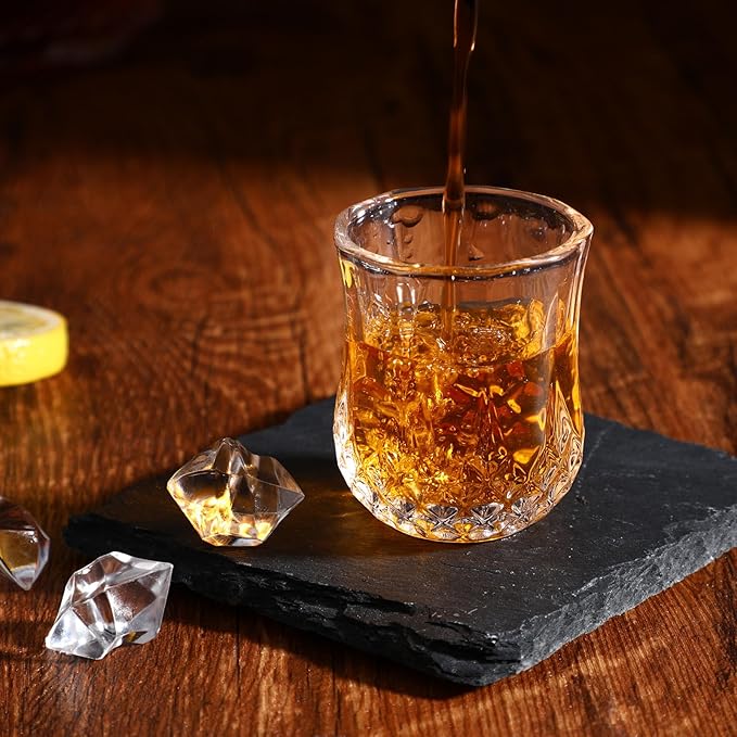 mekueeex 24 Pcs Shot Glasses 1.5oz Small Mini Shot Glasses Classic Whisky Vodka Tequila Sherry Brandy Cordial Mini Snifters Glasses For Parties Bars