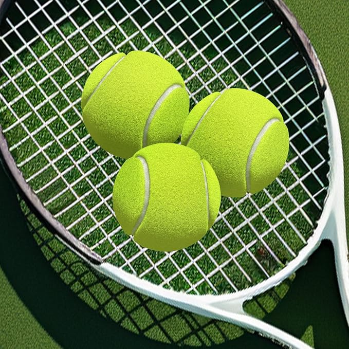 MRYCZ FYRHD 60 Pack Tennis Balls, Training Tennis Balls, Pet Dog Playing Balls, Practice Tennis Balls with Mesh Bag for Transport and Beginner Training