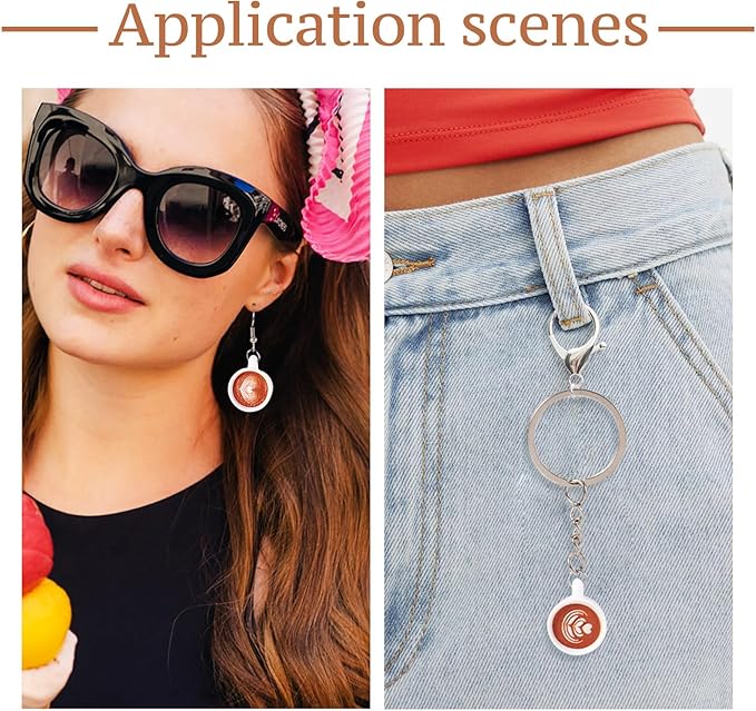 Craftdady 20 pcs Mini Resin Miniature Coffee Cup Tiny Fake Coffee Mug Cute Tableware Latte Drink Beverage Small Food Ornaments for Jewelry Making Micro Landscape Party Desktop Decorations