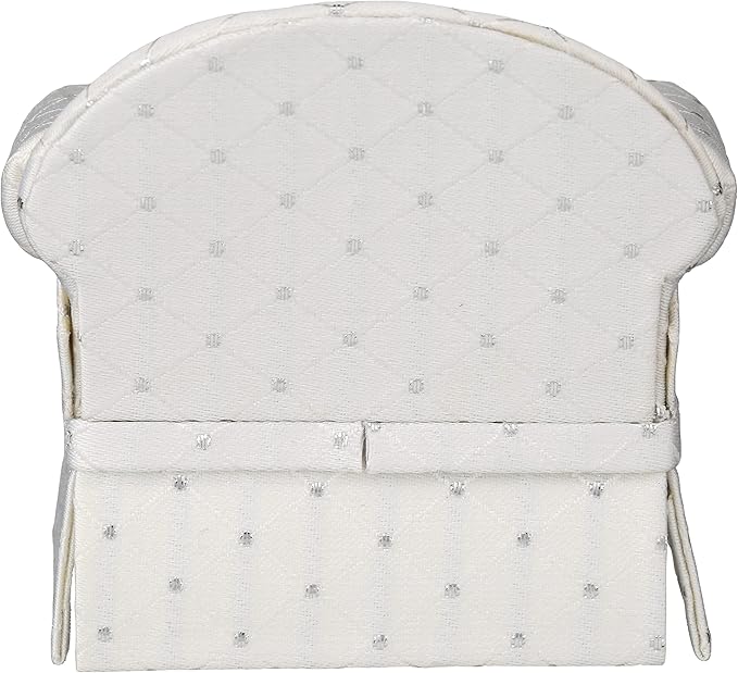 Dollhouse Sofa Armchair Upholstered, Miniature Living Room Furniture Chair, Fabric, Accessories for 6 inch Dolls, 1/12 Scale