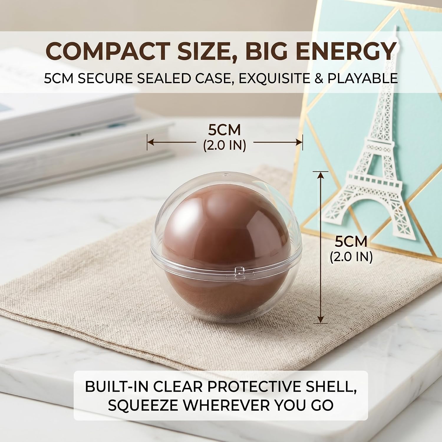 Wax Cracking Squishy Stress Balls, 12 Pack Handmade Wax Squishy Ball with Crunchy Cracking Shell, Premium Wax Cracking Stress Balls for Stress Relief, Packaged in Elegant Gift Box