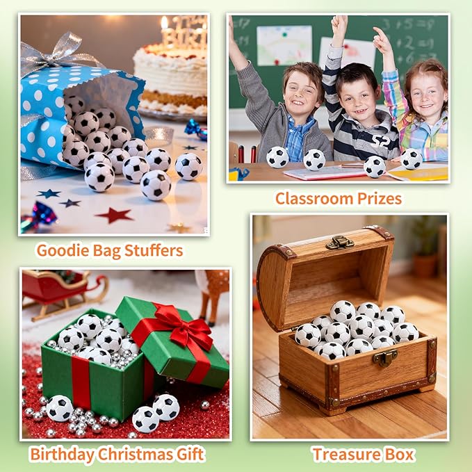 36 Pcs Mini Foam Soccer Balls for Kids Adults Party Favors,Small Stress Balls Soccer Balls Bulk Toys Goodie Bag Stuffers Classroom Prizes Party Decorations