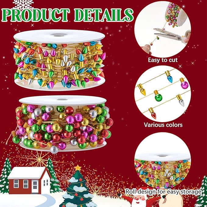 Tuanse 32.8 ft House Fake String Lights Decorations Miniature Light String Crafts for House Furniture Accessories Wedding Party Decor(Popular)
