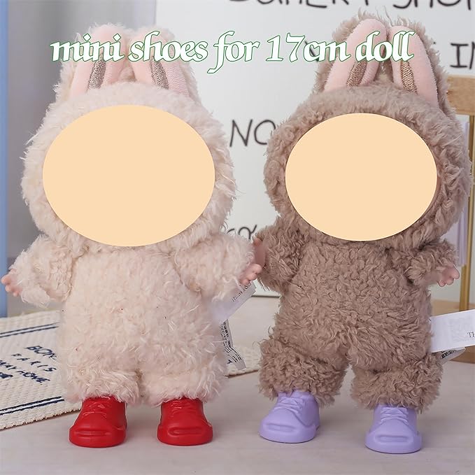6 Pairs Mini Shoes for 15CM Doll, Plastic Colorful Cute Tiny Shoes Premium Fashion Outfit Accessories Replacement Suitable for 17cm Doll