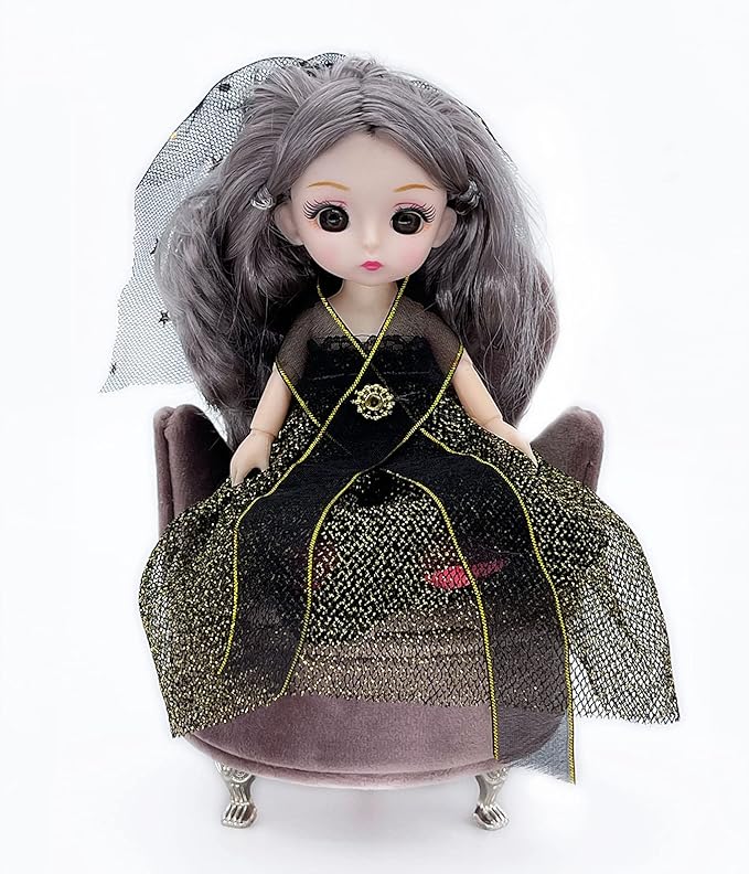 Yikko 1/6 Sofa Cushions for Dollhouse Living Room or Bedroom Decor, 12inch Dolls Accessories, Furniture for Blythe-Doll, Gift for Women Jewelry Box(X36-YC05)