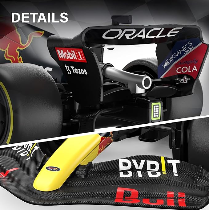 Voltz Toys Authentic Licensed 1:18 F1 RedBull Rb18 Car Remote Control Car - F1 Collection RC car Series for Kids and Adults - 2.4GHz RC Car for Gift (1:18 RedBull Rb18(NO.1))