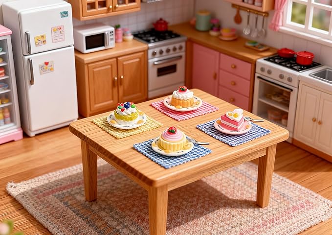 30Pcs Blind Bags Mini Cakes - Realistic Dessert Accessories, Blind Bag Resin Cake Set for Doll House Decor,Dollhouse Accessories Mini Pastry Toys, Pretend Play Kitchen Party Supplies