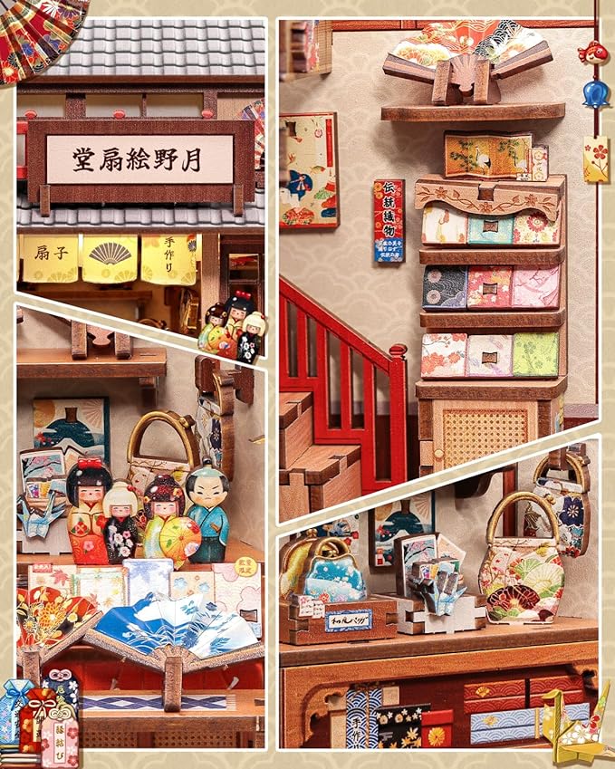 Book Nook Kit, DIY Miniature House Kits for Adult and Teens, Dollhouse Tiny Booknook Garden House Bookshelf, DIY Craft Gifts for Family and Friends