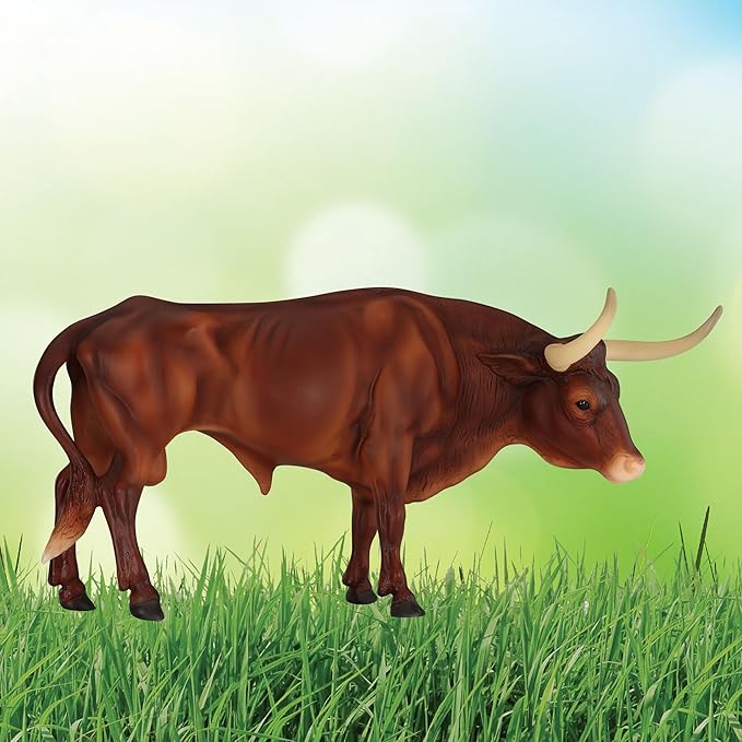 Breyer Horses Traditional Series |Texas Longhorn Bull | Breyer Animals | Horse Figurine | 11.5" L X 8.5" H | Model #B-TR-10329