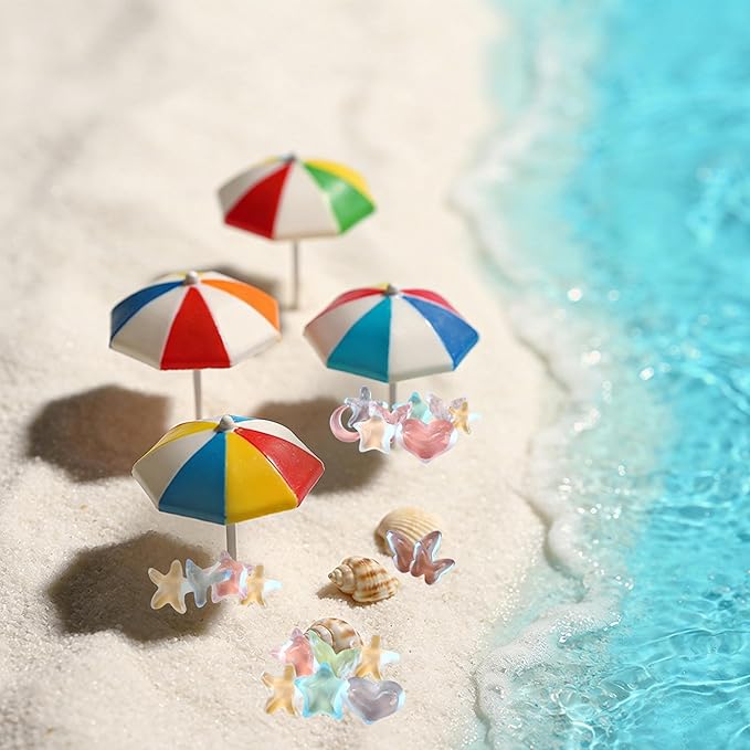 120Pcs Iridescent Resin Charms, Star Moon & Mermaid Tail Miniature Dollhouse Accessories, Waterproof Tiny Figurines for Fairy Garden, Micro Landscape & DIY Crafts with Window Envelope Packaging
