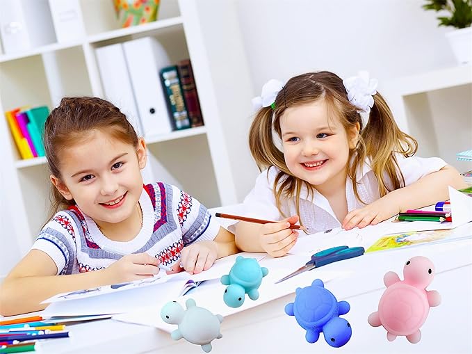 Bulk Squeeze Classroom Students Prize,Goodie Bag Stuffers, Mini Squishy Holiday Rewards Party Favors (30 Turtle)
