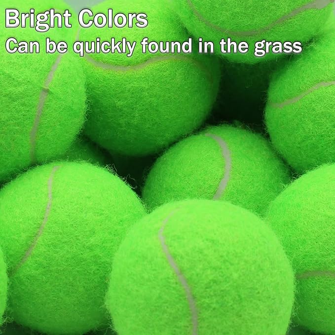 SHYUJAJIE Tennis Balls, 20 Pack Training Tennis Balls,High Elasticity Practice Tennis for Beginner, Exercise Playing Balls for Pet Dog