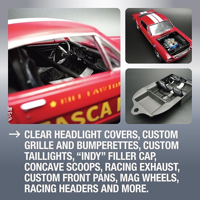 AMT 1966 Ford Mustang Fastback 2+2 1:25 Scale Model Kit