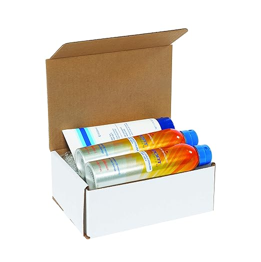 Box USA BM855 8"L x 5"W x 5"H, White (Pack of 50)