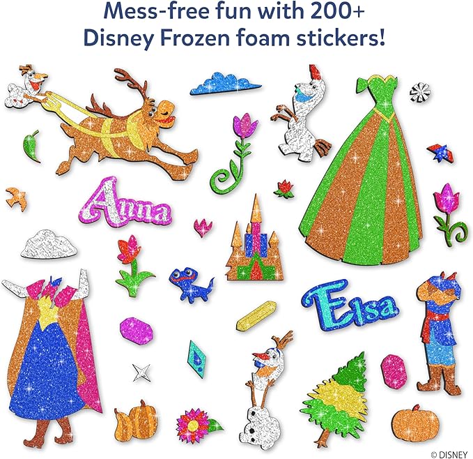 Skillmatics Foil Fun - Disney Frozen, Mess-Free Art for Kids, Craft Kits & Supplies, DIY Creative Activity, Travel Toys, Gifts for Fans of Elsa, Anna, Olaff, Girls, Boys, Ages 4, 5, 6, 7, 8, 9