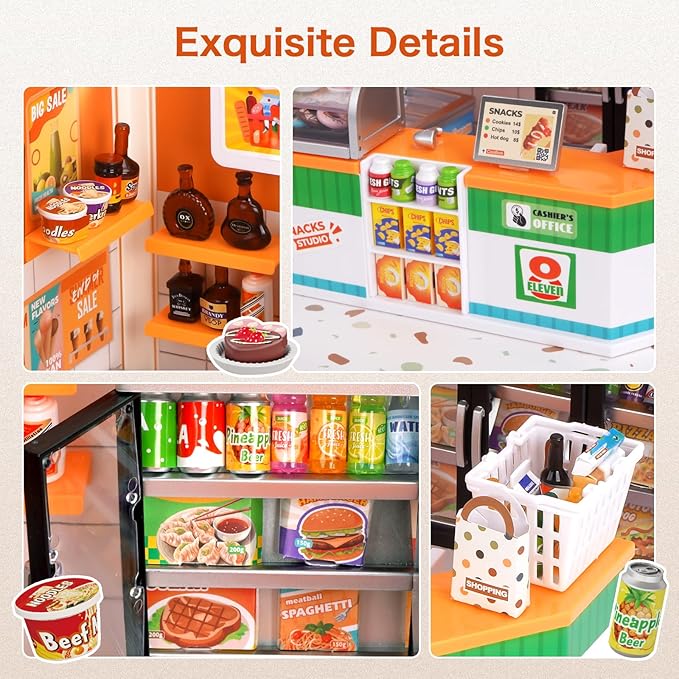 Hallisun LED Building Blocks for Adults, 1:24 DIY Miniature Dollhouse Kits with Roof & Dustproof Cover, Tiny House Toy Building Sets for Kids Ages 8-12-15, Birthday Hobbies Gift for Men Women Boy Girl