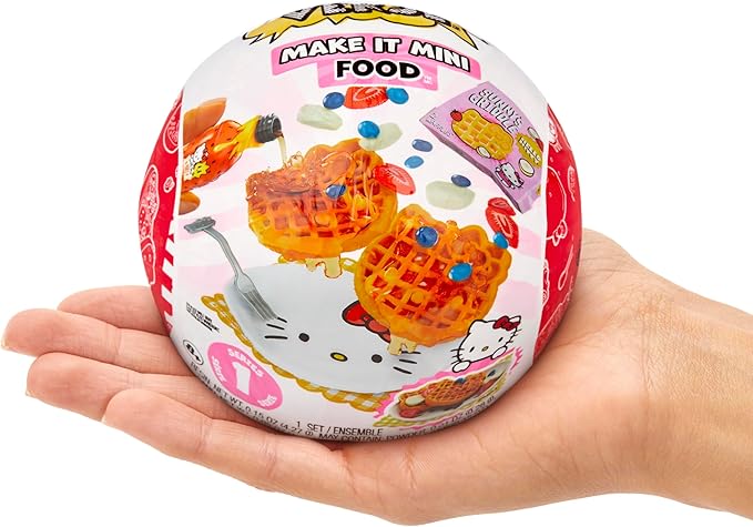 MGA's Miniverse Make It Mini Food Hello Kitty (2 Pack), Mini Collectibles, Sanrio, Mystery Blind Packaging, DIY, Crafts, Resin Play, Replica Food, Novelty, NOT Edible, 8+