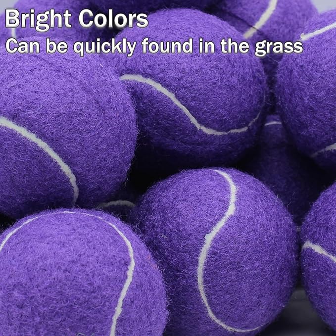SHYUJAJIE Tennis Balls, 20 Pack Training Tennis Balls,High Elasticity Practice Tennis for Beginner, Exercise Playing Balls for Pet Dog