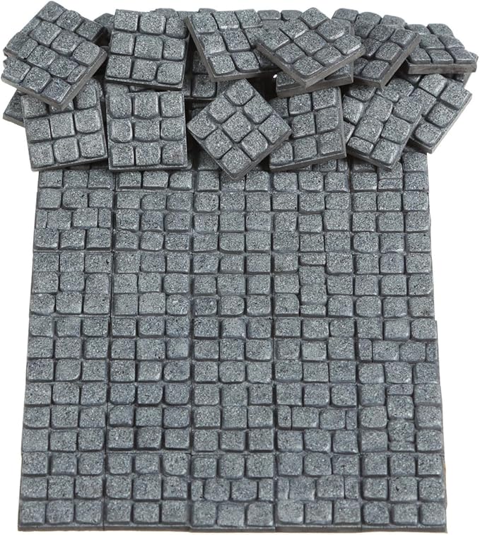 Dollhouse Miniature Paving Stones, Tiles for Modeling, Fairy Garden, and Tabletop Terrain, Set of 50 pcs, REDUCIO!