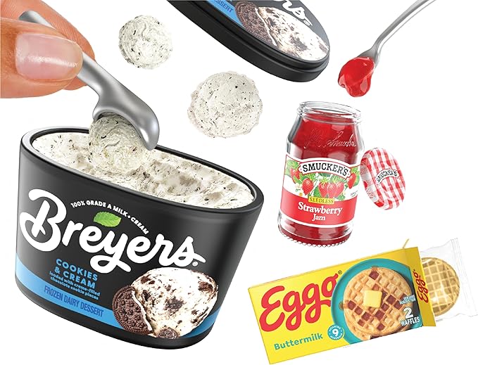 MGA's Miniverse Real Brands, Mini Collectibles - Mystery Blind Packaging, Food Brands, Replica Food, NOT Edible, Collectors, Gift, 8+