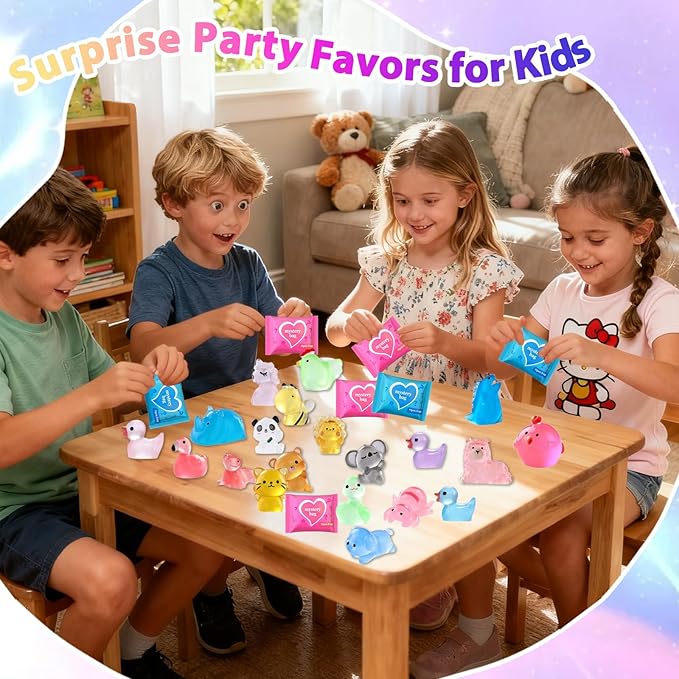 100 Pcs Blind Bags Mystery Resin Animals: Mini Glow In The Dark Resin Animals Mystery Bags For Resin Craft Fairy Garden Dollhouse Décor Collectible Mini Resin Figures Christmas Gift