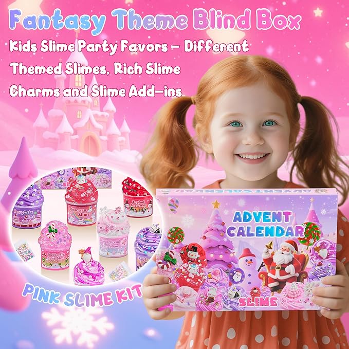 12 Pack Slimes, Pink Slime Kids, Different Butter Cloud Slime kit for Girls Ages 8-12, for Kids Slime Party Favors Goodie Bag Stuffers, 4 5 6 7 8 9 10 Year Old Girl Birthday Gift Cute Stuff