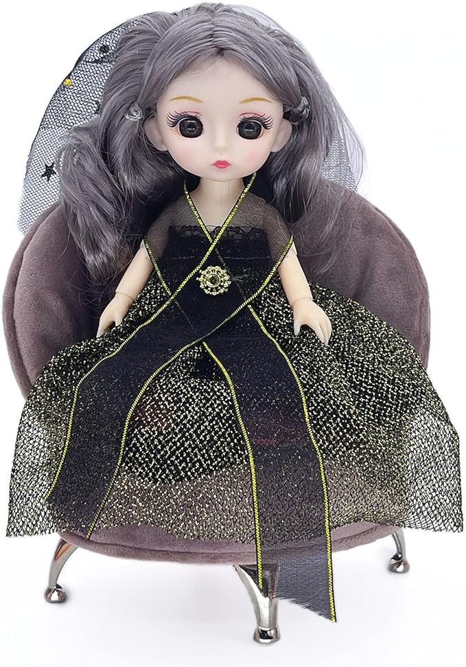 Yikko 1/6 Sofa Cushions for Dollhouse Living Room or Bedroom Decor, 12inch Dolls Accessories, Furniture for Blythe-Doll, Gift for Women Jewelry Box(A31-YC05)