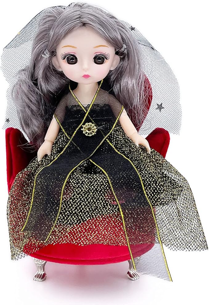 Yikko 1/6 Sofa Cushions for Dollhouse Living Room or Bedroom Decor, 12inch Dolls Accessories, Furniture for Blythe-Doll, Gift for Women Jewelry Box(X36-YS32)