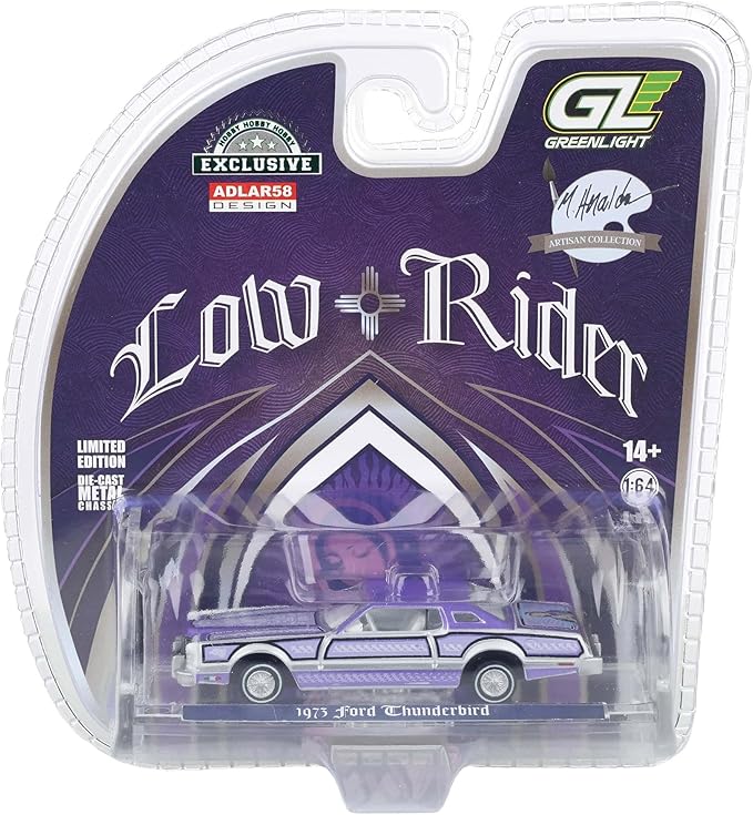 Greenlight Collectibles GL-2020003 - Michael Heralda Special Edition Series 1:64 Scale Diecast Model - 1973 Ford Thunderbird Lowrider