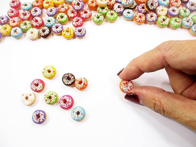10 Sprinkle Donut Bakery Dollhouse Miniatures Food 3611