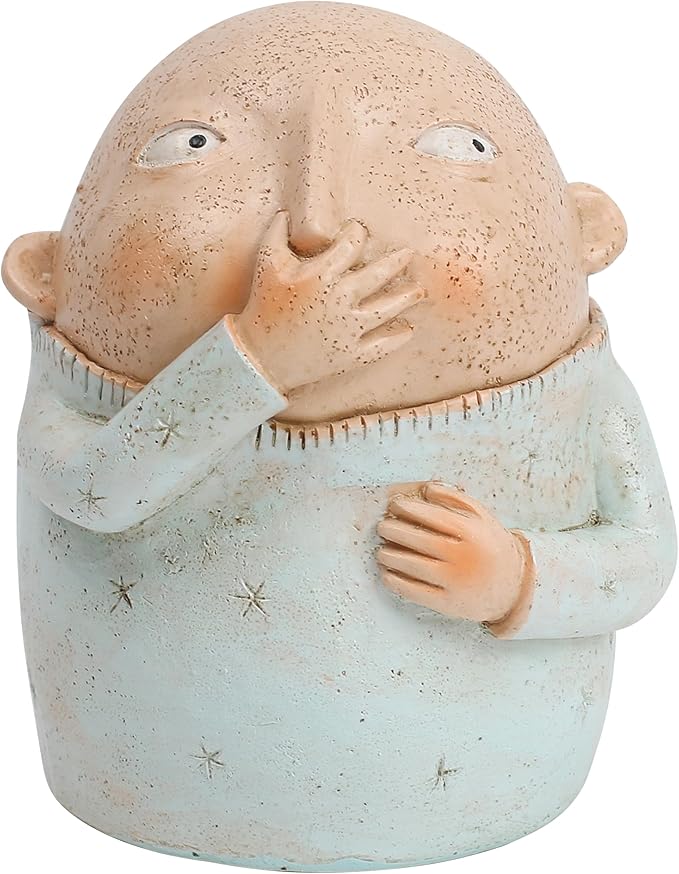 Marsrut Boy Holding Nose Bathroom Statue Figurines: Quirky Bathroom Decor, Small Knick Knacks for Shelves, Shelf Sitters on Toilet, Cute Kitschy Creative Resin Funny Sculptures Ornament