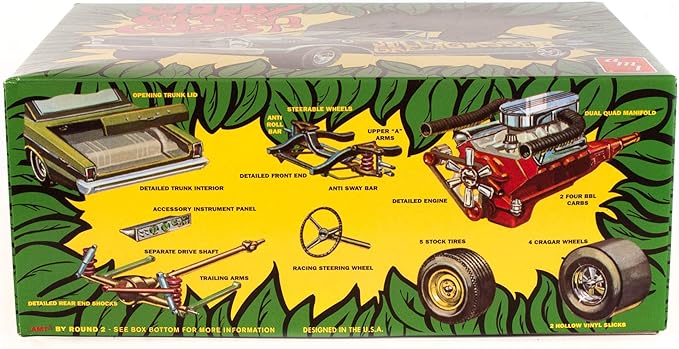 AMT 1965 Ford Galaxie Jolly Green Gasser 1:25 Scale Model Kit (AMT1192)