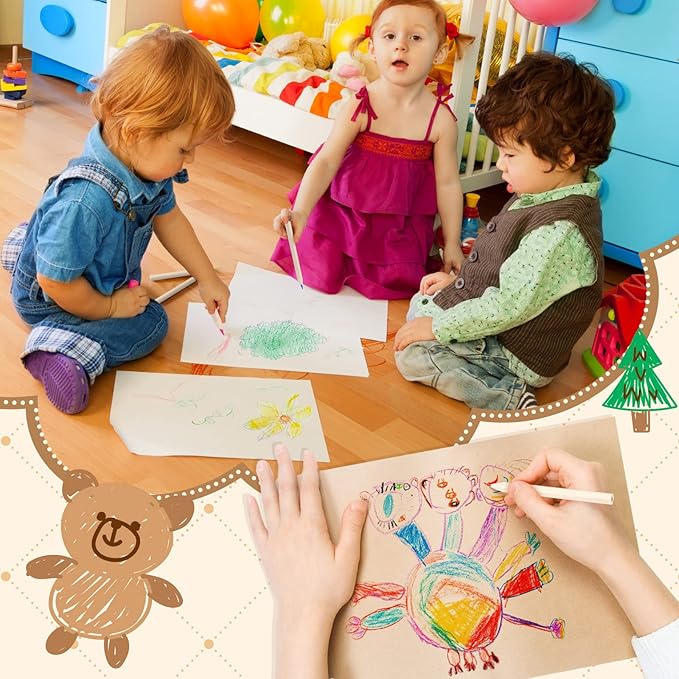 Ctosree 36 Packs Mini Colored Pencils Bulk 3.5'' Coloring Drawing Pencil in Kraft Boxes Valentine's Day Gift for Kids Adult Classroom 100th Day of School Painting Birthday Party Favor, 6 Per Pack