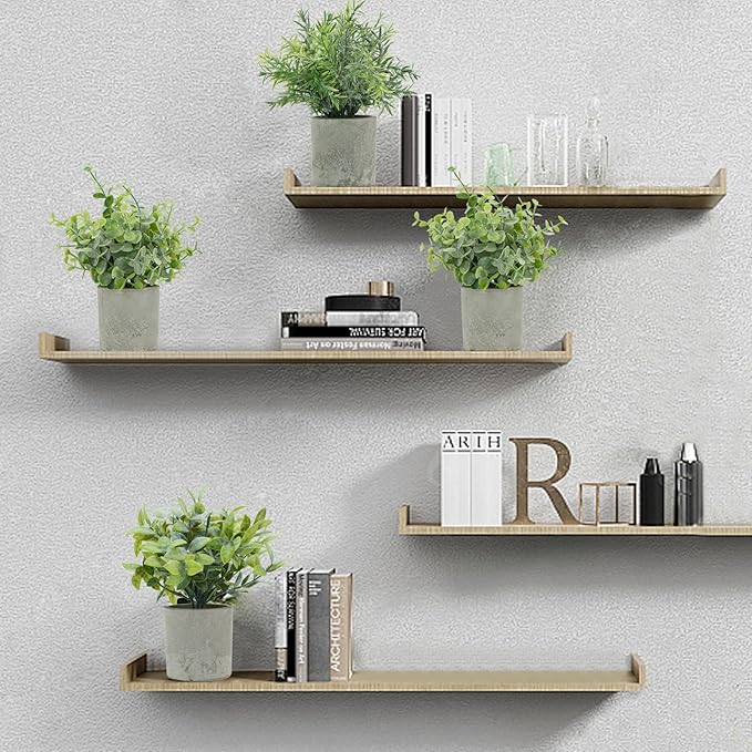 Bacucine 3Pcs Fake Plants Potted Mini Artificial Greenery Artificial Plants for Shelf Table Office Farmhouse Home Decor