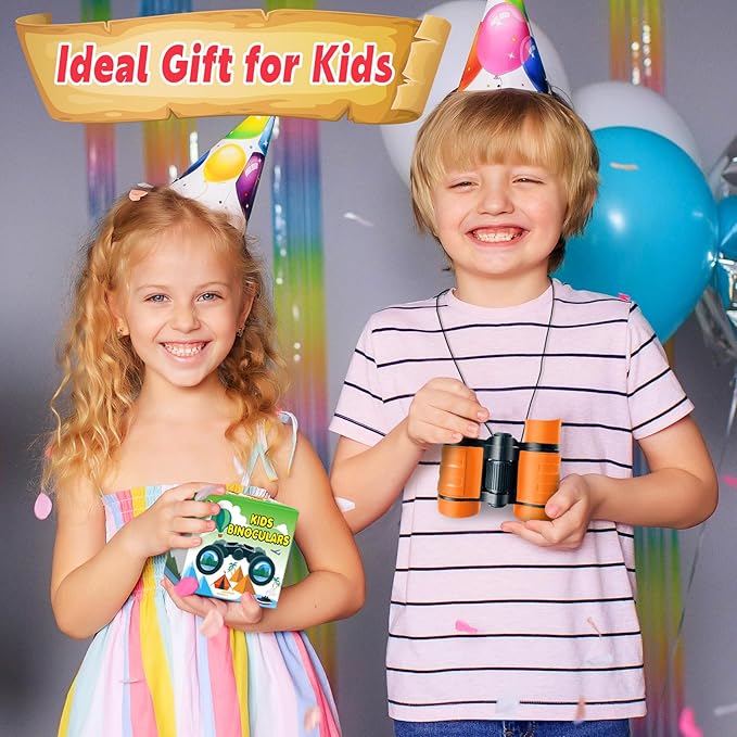 Binoculars for Kids Ages 3-12, Boys Girls Outdoor Gifts Toys - Perfect for Bird Watching, Camping, and Outdoor Exploration
