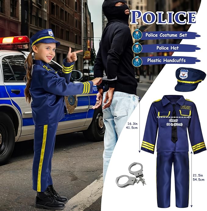 14Pcs Toddler Dress up Clothes,Boys Dress up Costumes for Play,Kids Dress up Set with Firefighter,Construction Worker,Chef,Police Costume,Toddler Boy Toys Christmas Birthday Gifts for 3-6 Years Old