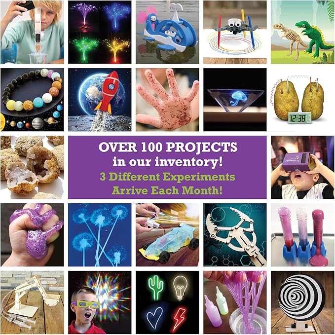 12-Month Kids Science Kit Subscription | 36 Hands-On STEM Projects for Boys & Girls Ages 7–12 | Includes 1 Full Year of No-Prep Experiments, Science Lessons & Live Online Classes | Educational Gift