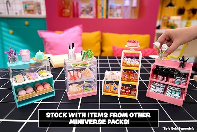MGA's Miniverse Make It Mini Spaces Furniture (2 Pack), Mystery Surprise Packaging, Mini Collectibles, Replica Food, Replica Plants, Customize, DIY Crafts, Hobby, Collectors, Display, Gifts, 8+